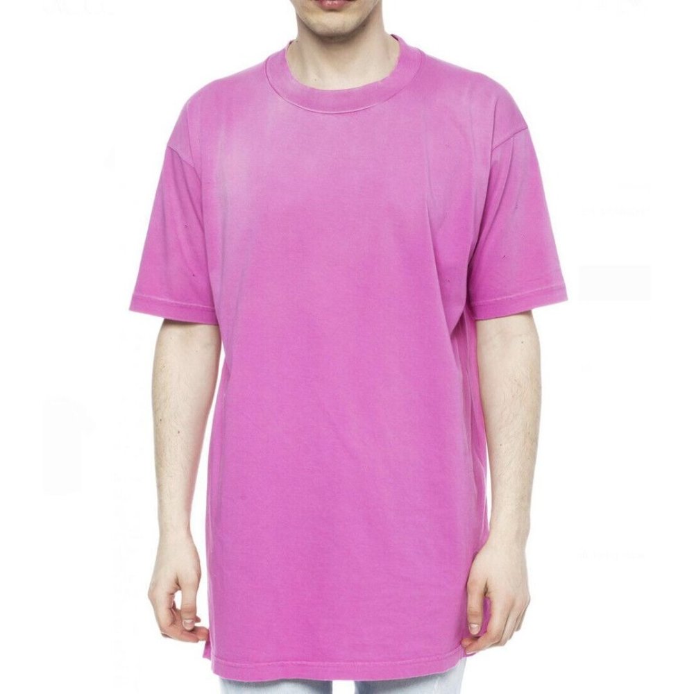 $78 Diesel Men’s T Gila Violet T-Shirt  Holes All Over Details Size L
